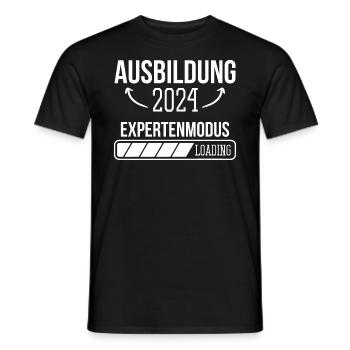 Azubi Geschenk Ausbildung 2024 Lehrling Spruch - Männer T-Shirt - Schwarz - Vorne - AI Model Male 178 light (178cm)