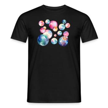 Dreambubbles - Männer T-Shirt - Schwarz - Vorne - AI Model Male 178 light (178cm)