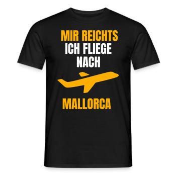 Mir reichts ich fliege nach Mallorca ! - Männer T-Shirt - Schwarz - Vorne - AI Model Male 178 light (178cm)