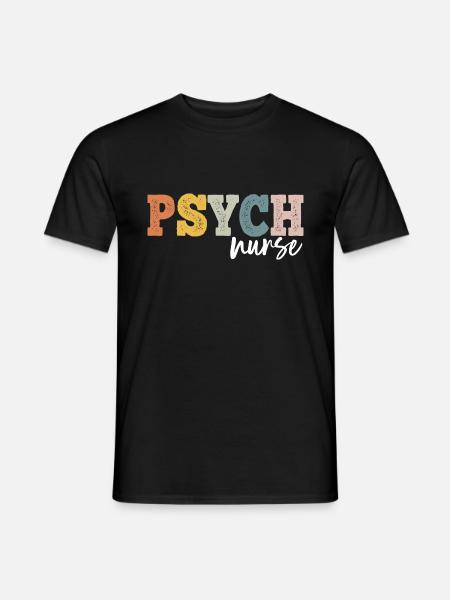 Psych Nurse Dialysis Nursing RN - Men's T-Shirt - black