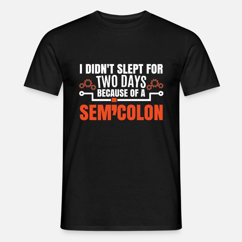 Coding Funny Coder Joke - Men’s T-shirt - black