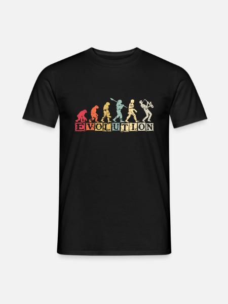 Evolution Saxophone Musician Saxophonist - Men's T-Shirt - black