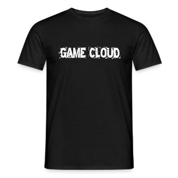 « GAME CLOUD » Original - T-shirt homme - noir - Devant - AI Model Male 178 light (178cm)