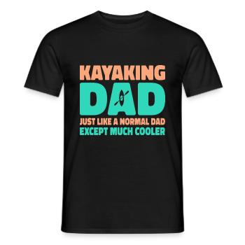 Kayaking Dad Just Like A Normal Dad Except Much Co - Männer T-Shirt - Schwarz - Vorne - AI Model Male 178 light (178cm)