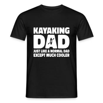 Kayaking Dad Just Like A Normal Dad Except Much Co - Männer T-Shirt - Schwarz - Vorne - AI Model Male 178 light (178cm)
