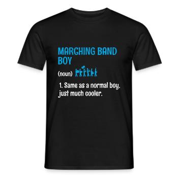 Blaskapelle Junge Sprüche Lustige Marsch Instrumen - Männer T-Shirt - Schwarz - Vorne - AI Model Male 178 light (178cm)