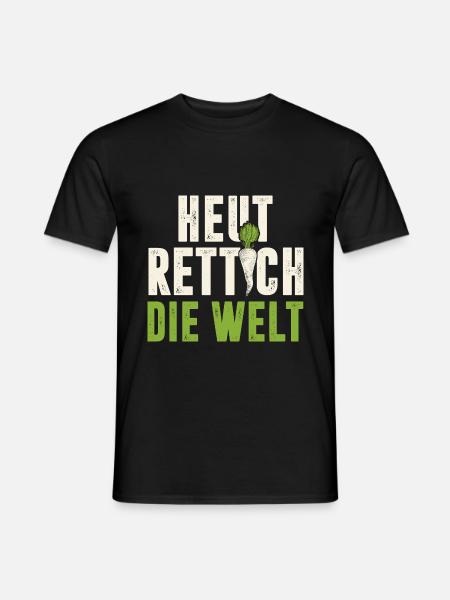 Gärtner Heut Rettich Die Welt Gartenarbeit Gärtner - Männer T-Shirt - Schwarz