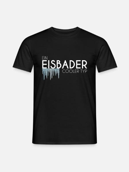 Eisbaden - Männer T-Shirt - Schwarz