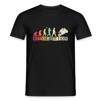 Moto Evolution Vintage Superbike Biker - T-shirt homme - noir - Devant - AI Model Male 178 light (178cm)