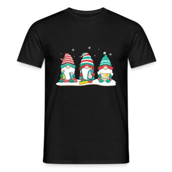 Cadeaux de Noël Noël - T-shirt homme - noir - Devant - AI Model Male 178 light (178cm)