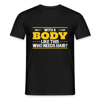 Dad Joke Quote Dad Sarcastic Saying - Men's T-Shirt - black - Front - AI Model Male 178 light (178cm)