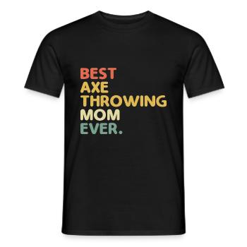 La meilleure maman lanceuse de hache jamais ciblée Mother Hatchet - T-shirt homme - noir - Devant - AI Model Male 178 light (178cm)