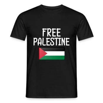 Free Gaza Palestine Palestine Freedom - Men's T-Shirt - black - Front - AI Model Male 178 light (178cm)