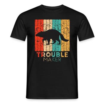 racoon - Men's T-Shirt - black - Front - AI Model Male 178 light (178cm)