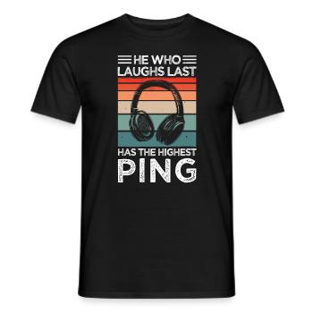 Gamer Saying - Boys Video Games & Gaming - Men's T-Shirt - black - Front - AI Model Male 178 light (178cm)