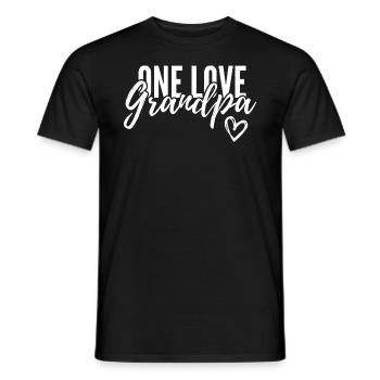UN GRAND-PÈRE D’AMOUR. CADEAU DE GRAND-PÈRE - T-shirt homme - noir - Devant - AI Model Male 178 light (178cm)