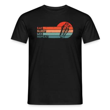 Retro Saying - Mixologist Bartender & Bartender - Men's T-Shirt - black - Front - AI Model Male 178 light (178cm)