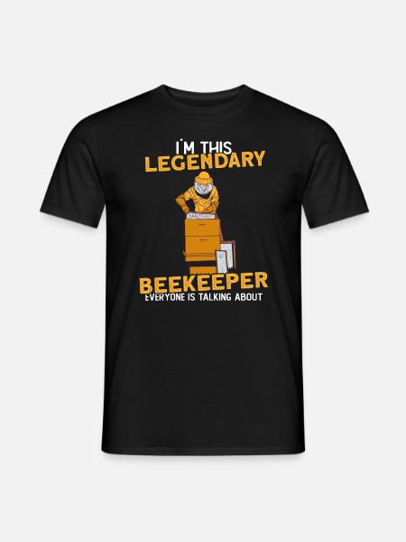 Funny beekeepers & bees - Men's T-Shirt - black