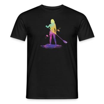 Fun Stand Up Paddling - Men's T-Shirt - black - Front - AI Model Male 178 light (178cm)