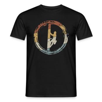 Funny electrician - Men's T-Shirt - black - Front - AI Model Male 178 light (178cm)