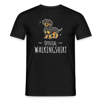 Cute Dachshund Mom - Men's T-Shirt - black - Front - AI Model Male 178 light (178cm)