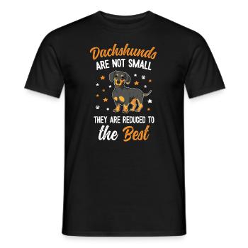 Cute Dachshund Mom - Men's T-Shirt - black - Front - AI Model Male 178 light (178cm)