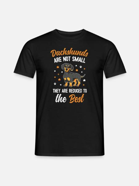 Maman teckel mignonne - T-shirt homme - noir