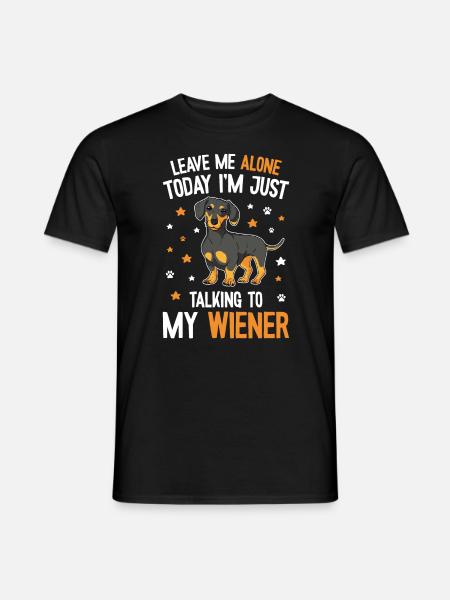 Cute Dachshund Mom - Men's T-Shirt - black