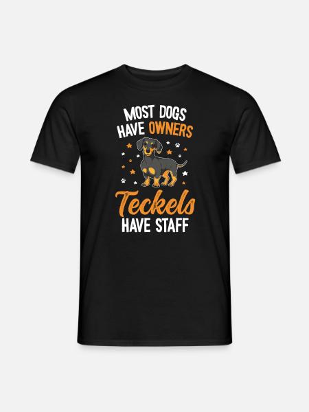 Cute Dachshund Mom - Men's T-Shirt - black