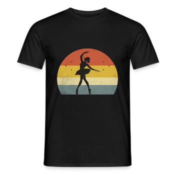 Retro Dancer For Dancing Dancer Choreography - Men's T-Shirt - black - Front - AI Model Male 178 light (178cm)