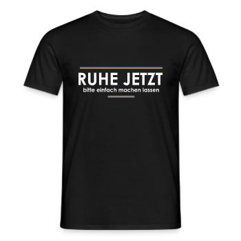 Ruhe jetzt - Männer T-Shirt - Schwarz - Vorne - AI Model Male 178 light (178cm)