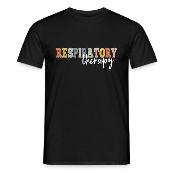Respiratory Therapy Registered Nurse RN LPN - Men's T-Shirt - black - Front - AI Model Male 178 light (178cm)