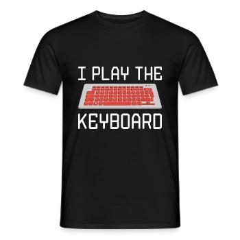 I Play The Keyboard Programmer Software Developer - Männer T-Shirt - Schwarz - Vorne - AI Model Male 178 light (178cm)