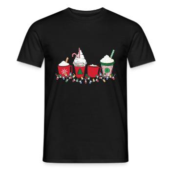 Cadeaux de Noël Noël - T-shirt homme - noir - Devant - AI Model Male 178 light (178cm)