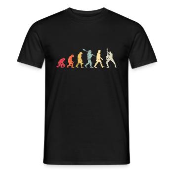 Human Evolution Guitar Band Retro Vintage - T-shirt homme - noir - Devant - AI Model Male 178 light (178cm)