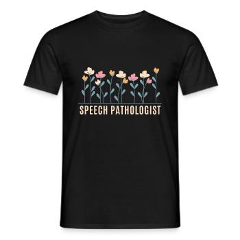Speech Pathologist - Men's T-Shirt - black - Front - AI Model Male 178 light (178cm)