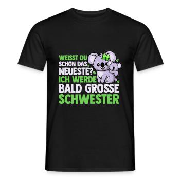 Weißt Du Schon Das Neuste Ich Werde Bald Große - Männer T-Shirt - Schwarz - Vorne - AI Model Male 178 light (178cm)