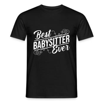Best Babysitter Ever Daycare Provider Babysitting - Männer T-Shirt - Schwarz - Vorne - AI Model Male 178 light (178cm)