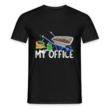 Retro Graphic Gardener Horticulturist Gardening La - Männer T-Shirt - Schwarz - Vorne - AI Model Male 178 light (178cm)