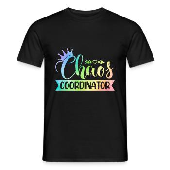 Chaos Coordinator Babysitting Daycare Provider Pre - Männer T-Shirt - Schwarz - Vorne - AI Model Male 178 light (178cm)