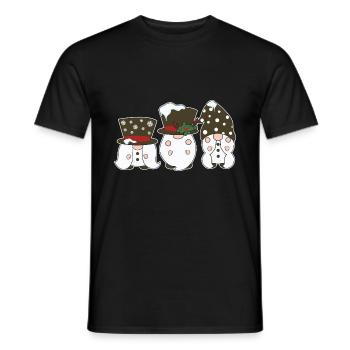 Noël Noël Gnomies - T-shirt homme - noir - Devant - AI Model Male 178 light (178cm)