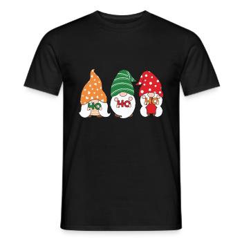 Noël Noël Gnomies - T-shirt homme - noir - Devant - AI Model Male 178 light (178cm)