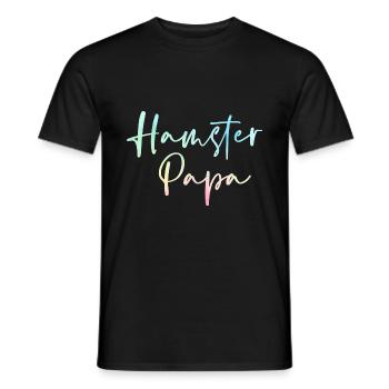 Hamster Papa Animal Lover Pet Owner Rodents Hamste - Männer T-Shirt - Schwarz - Vorne - AI Model Male 178 light (178cm)