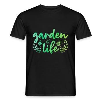 Garden Life Gardener Horticulturist Gardening Land - Männer T-Shirt - Schwarz - Vorne - AI Model Male 178 light (178cm)