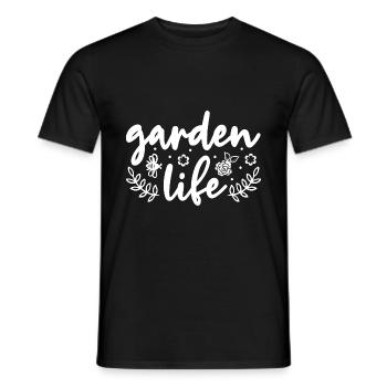 Garden Life Gardener Horticulturist Gardening Land - Männer T-Shirt - Schwarz - Vorne - AI Model Male 178 light (178cm)