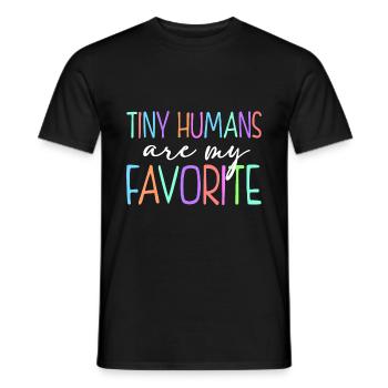 Tiny Humans Are My Favorite Daycare Provider Teach - Männer T-Shirt - Schwarz - Vorne - AI Model Male 178 light (178cm)