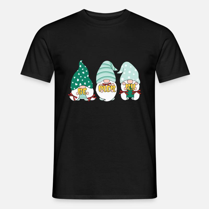 Noël Noël Gnomies - T-shirt homme - noir