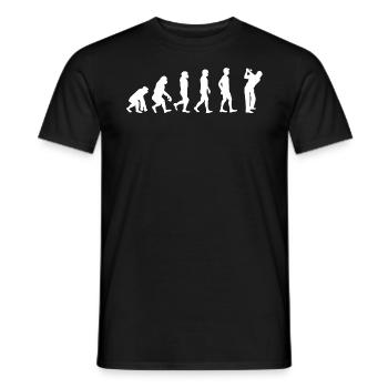 Evolution Golf - Männer T-Shirt - Schwarz - Vorne - AI Model Male 178 light (178cm)