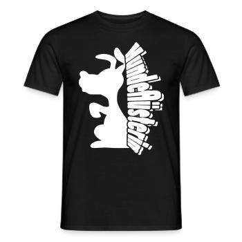 dog whisperer dog cat pet dog sticker - Men's T-Shirt - black - Front - AI Model Male 178 light (178cm)