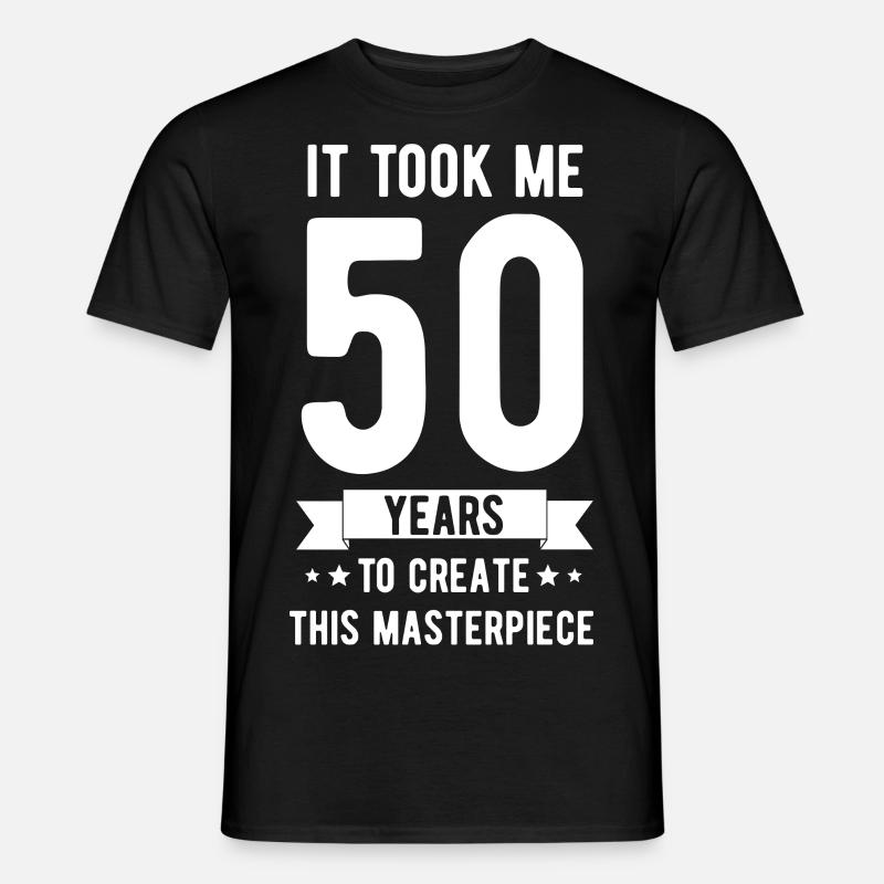 Regalo di buon compleanno per il 50° compleanno - T-shirt uomo - nero